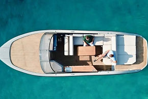 Speedboat waiting near Split Airport